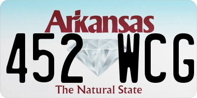 AR license plate 452WCG