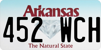 AR license plate 452WCH