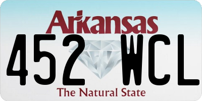 AR license plate 452WCL