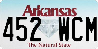 AR license plate 452WCM