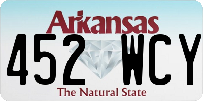 AR license plate 452WCY