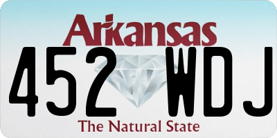 AR license plate 452WDJ