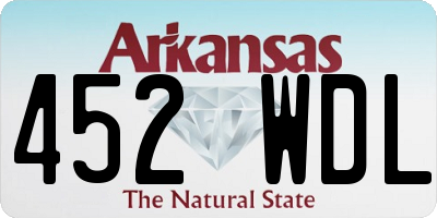 AR license plate 452WDL