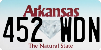 AR license plate 452WDN