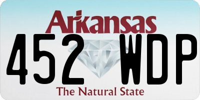 AR license plate 452WDP