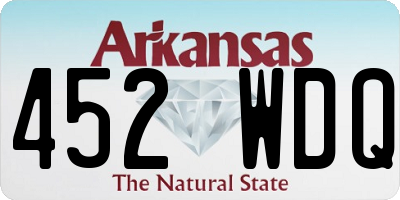 AR license plate 452WDQ