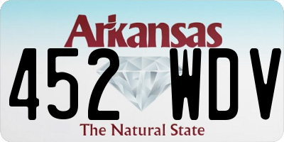 AR license plate 452WDV