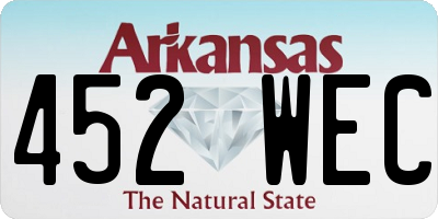 AR license plate 452WEC