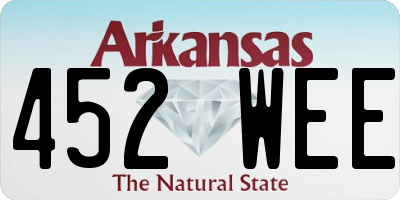 AR license plate 452WEE