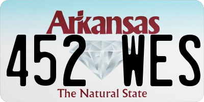 AR license plate 452WES