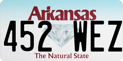 AR license plate 452WEZ