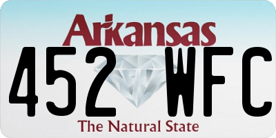 AR license plate 452WFC