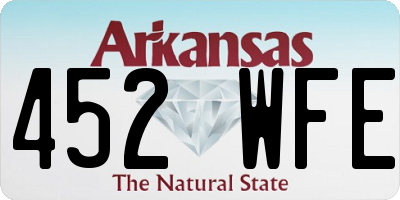 AR license plate 452WFE