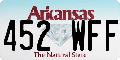 AR license plate 452WFF