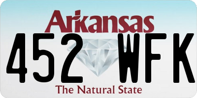 AR license plate 452WFK