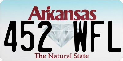 AR license plate 452WFL