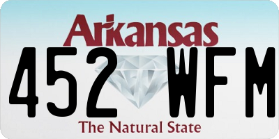 AR license plate 452WFM