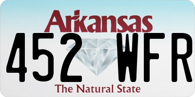AR license plate 452WFR