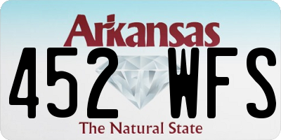 AR license plate 452WFS