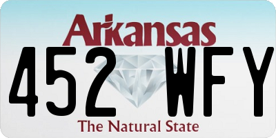 AR license plate 452WFY
