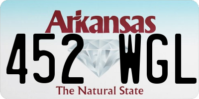 AR license plate 452WGL