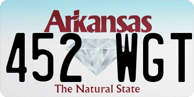 AR license plate 452WGT