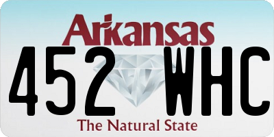 AR license plate 452WHC