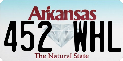 AR license plate 452WHL