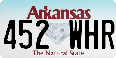 AR license plate 452WHR