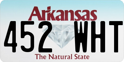 AR license plate 452WHT