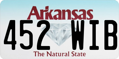 AR license plate 452WIB