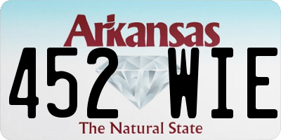 AR license plate 452WIE