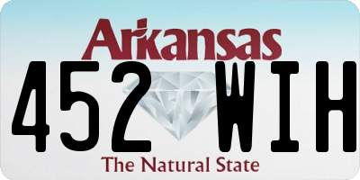 AR license plate 452WIH