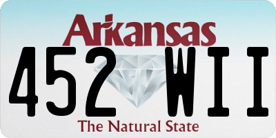 AR license plate 452WII