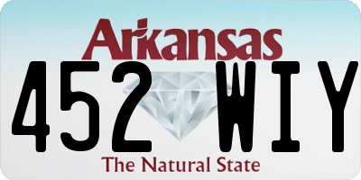 AR license plate 452WIY