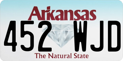 AR license plate 452WJD