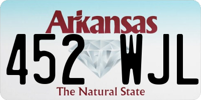 AR license plate 452WJL