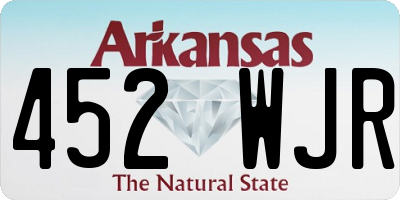 AR license plate 452WJR
