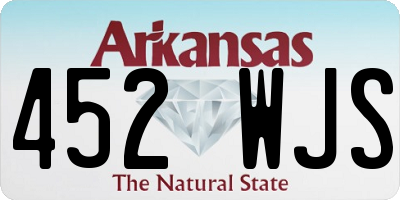AR license plate 452WJS