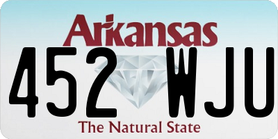 AR license plate 452WJU