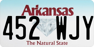 AR license plate 452WJY