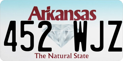 AR license plate 452WJZ