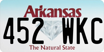 AR license plate 452WKC