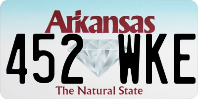 AR license plate 452WKE