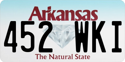 AR license plate 452WKI
