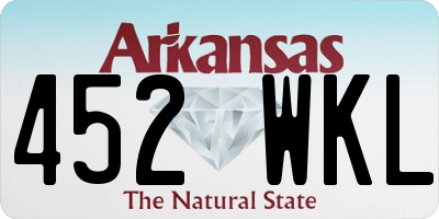 AR license plate 452WKL