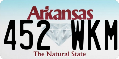AR license plate 452WKM