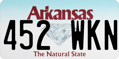 AR license plate 452WKN