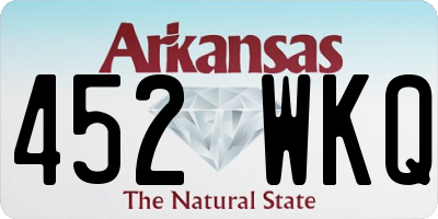 AR license plate 452WKQ