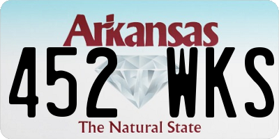 AR license plate 452WKS